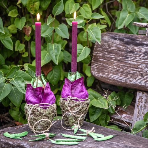 tételeket Kaspó rusztikus zöldbarna Ø21cm M19.5cm