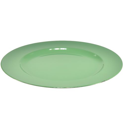 tételeket Erős zöld műanyag tányér - 28 cm, tökéletes napi dekorációhoz és szabadtéri tevékenységekhez - 4 db-os csomag
