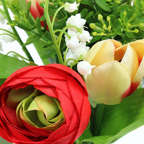 tételeket Ranunculus csokor, tulipán csokor, piros