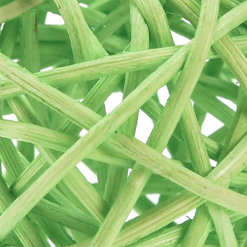 tételeket Rattan golyók zöld világoszöld krém válogatott rattan Ø5cm 24 db