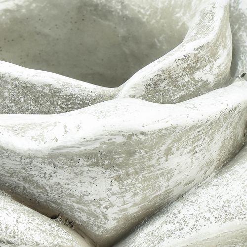 Floristik24 Rózsa kerámia sírdísz asztaldísz gyertyatartó nagy Ø17cm H9cm