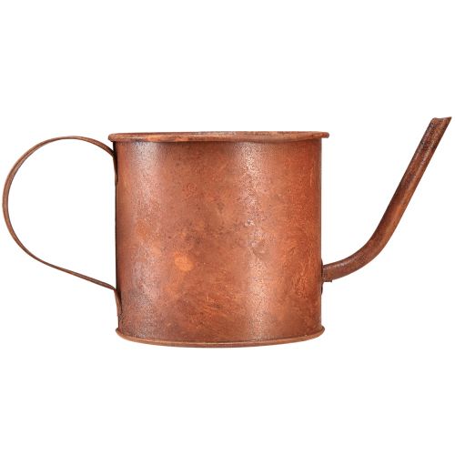 tételeket Rozsda dekoratív öntözőkanna mini cserepes fém Ø10cm H9cm