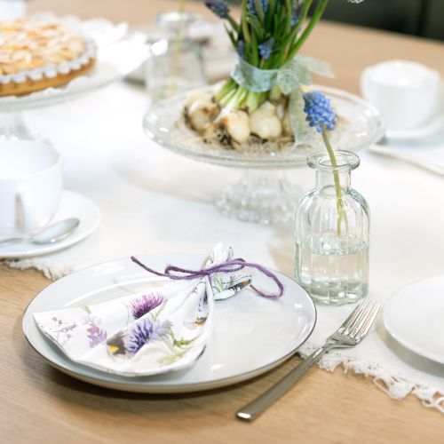 tételeket Szalvéták Nyári Dongók Méhek Dekoráció 25x25cm 20 db