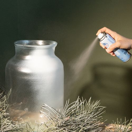 Ezüst spray hó spray csillámpor ablakokra és téli dekorációra 150ml | Floristik24.hu