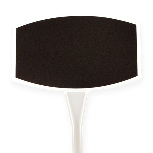 Floristik24 Növénycímkék 50cm fekete ferde 10db