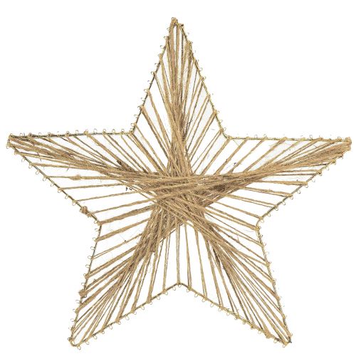 tételeket Star Jute Natural Rusztikus Mikulásvirág 30cm 4db