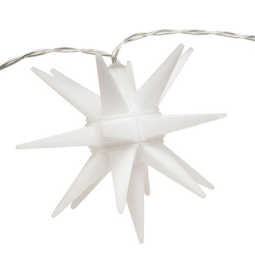 Floristik24 Csillagos fénylánc fehér LED beltéri kültéri időzítő 225cm