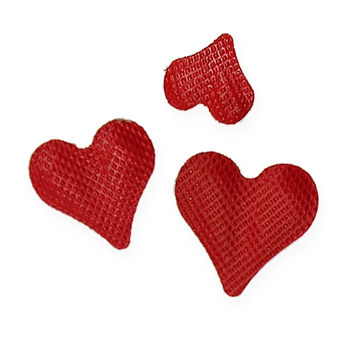 tételeket Szórható dekorációs szívek piros 5-8mm 1000p