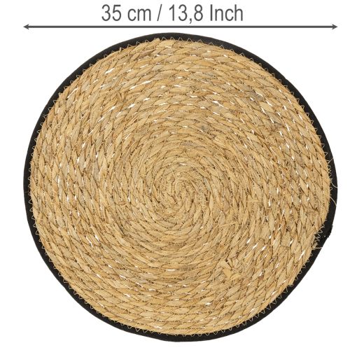 tételeket Asztali alátét, gyékényből készült alátét, kerek, Ø35cm, 4 darab