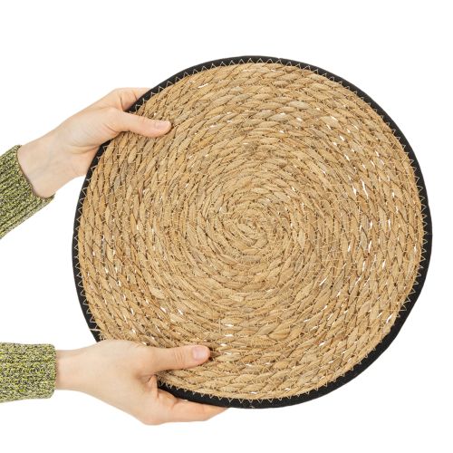tételeket Asztali alátét, gyékényből készült alátét, kerek, Ø35cm, 4 darab