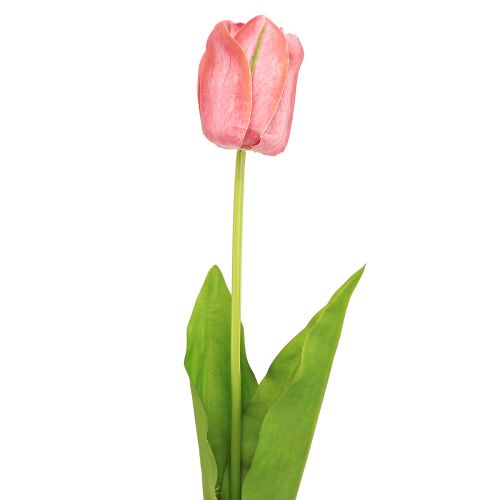 Floristik24 Tulipán művirág piros, narancssárga műtavaszi virág H67cm