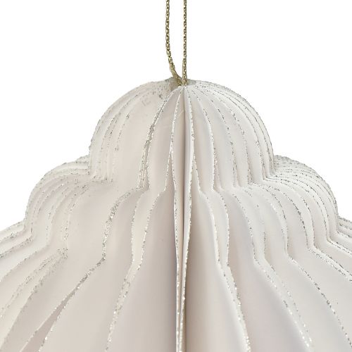 tételeket Méhsejt golyó Karácsonyi golyópapír fehér FSC Ø15cm H20cm