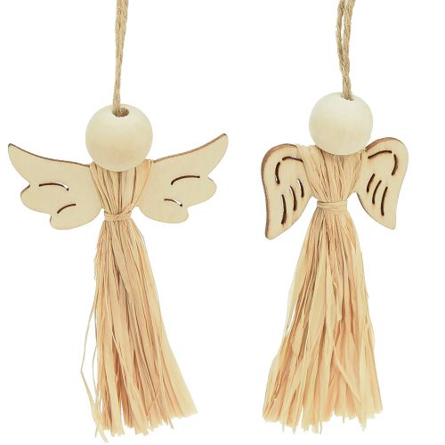 tételeket Karácsonyi angyal Karácsonyfadísz angyal raffia 11cm 12 db