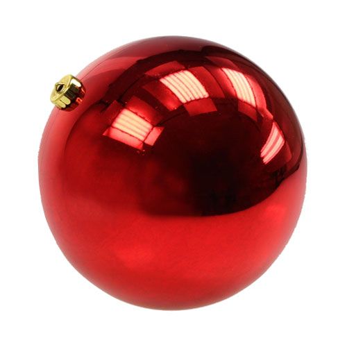 tételeket Karácsonyi labda közepes műanyag piros 20cm