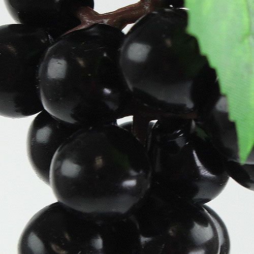 Floristik24 Mesterséges mini szőlő fekete 9cm