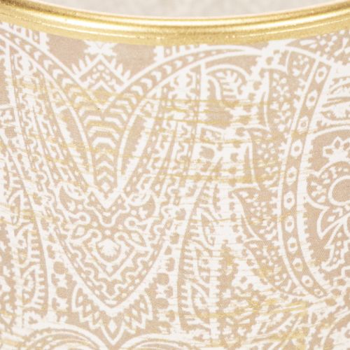 Üveg mécsestartó paisley mintával, Ø8cm, M9cm, 2 darab | Floristik24.hu