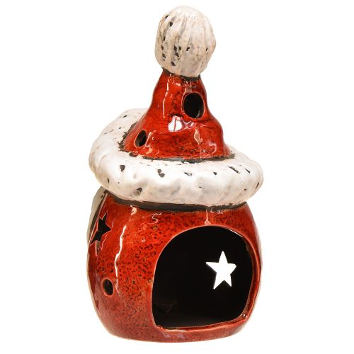 tételeket Hangulatos Mikulás lámpa piros színben – 18 cm – hangulatos karácsonyi dekoráció