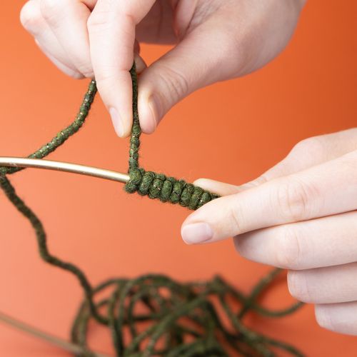 tételeket Zöld gyapjúzsinór arany cérnával, 5m x 5mm dróttal, díszítéshez és kézműveskedéshez