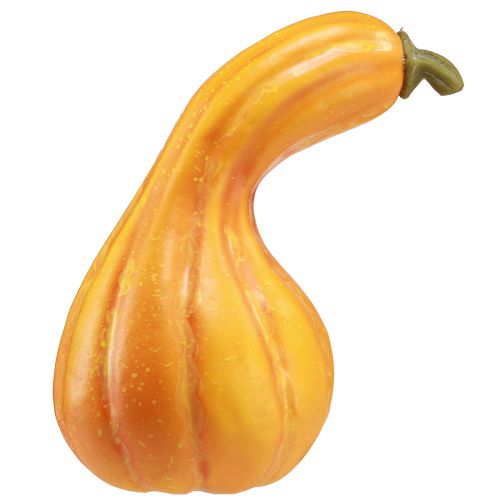 Floristik24 Dekoratív sütőtök dekoráció műtök narancs Ø13,5cm H25cm