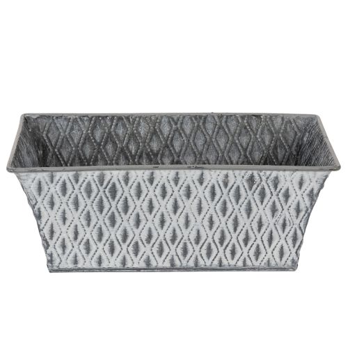 Cink tál rombusz mintával 22cm