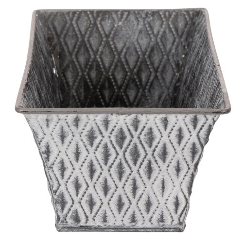 Cink tál rombusz mintával 22cm