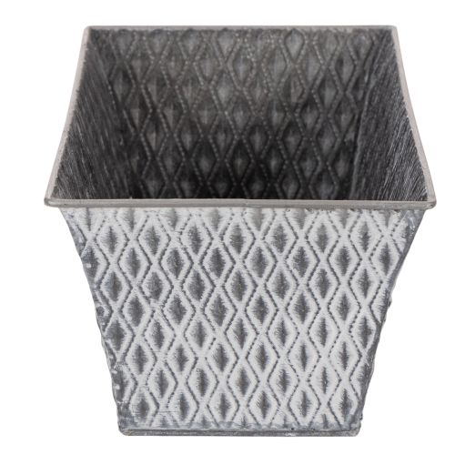Cink tál rombusz mintával, 26cm x 15.5cm | Floristik24.hu
