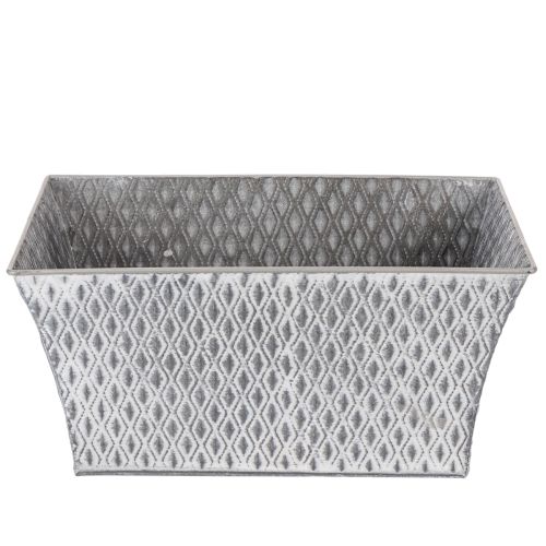 Cink tál rombusz mintával 30cm × 18cm M 15cm | Floristik24.hu