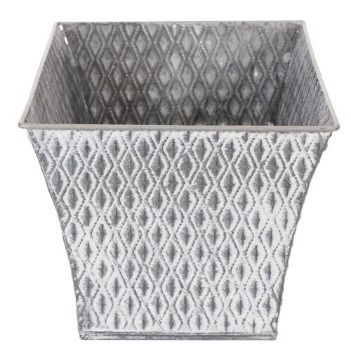 Cink tál rombusz mintával 30cm × 18cm M 15cm | Floristik24.hu