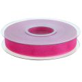Floristik24 Organza szalag ajándék szalag rózsaszín szalag szegély 15mm 50m