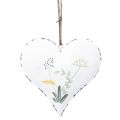Floristik24 Akasztható szívek fémből vidéki ház stílusban 13cm×13cm 4db