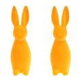 Floristik24 Húsvéti nyuszik narancssárga bolyhos húsvéti dekorációs nyuszik 8x10x29cm 2db