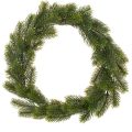 Floristik24 Műfenyő zöld koszorú ajtódísznek, 35cm