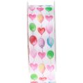 Floristik24 Ajándék szalag színes léggömbök születésnapi dekoráció 40mm 15m