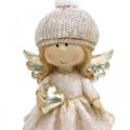 Floristik24 Adventi dekoráció Karácsonyi angyal, angyalszív figura H16,5cm 2db