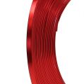 Floristik24 Alumínium lapos huzal piros 5mm 10m