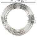 Alumínium drót, ezüst, 3mm, kreatív projektekhez, 1kg | Floristik24.hu