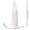 Dekoratív törpe figura, világos kerámia, skandináv stílusú, 18 cm, 3 darabos | Floristik24.hu