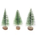 Floristik24 Műfenyők asztaldíszként karácsonyra, hófödte, 6 cm, 12 darab