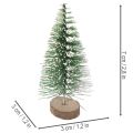 Műfenyők asztaldíszként karácsonyra, hófödte, 6 cm, 12 darab | Floristik24.hu