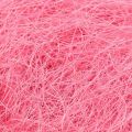 Floristik24 Kézműves anyag, szizál fű, natúr anyag rózsaszín 300g
