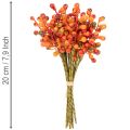 Narancssárga bogyós gyümölcsök csokor, 20 cm hosszú | Floristik24.hu