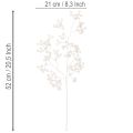 Mű fehér bogyós ág, dekoráció/kézműves kellékek, 52cm | Floristik24.hu