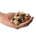 Dekoratív nyírfa darabok kéreggel, kézműveskedéshez, 3cm, 300g | Floristik24.hu