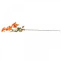 Floristik24 Dekoratív virág dália, őszi dekoráció, selyemvirág narancs 55cm Ø9 / 11cm
