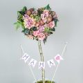 Floristik24 Csokor dália és protea, selyem virágok, nyári dekoráció L25cm