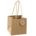 Floristik24 Fóliával bordázott papírból készült virágcserép 12x12cm 8 db