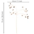 Babvirág Ág Fémes Műnövény Karácsonyra 80cm 3 db | Floristik24.hu