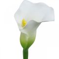Floristik24 Mesterséges Calla White Esküvői Dekor Selyem Virág Évforduló L72cm