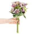 Műrózsa csokor karácsonyi virágokkal, 35 cm, 6 darab | Floristik24.hu