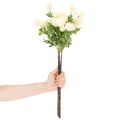 Mű krizantém virág, krémfehér csokor, díszes ág, nagy 56 cm, 4 darab | Floristik24.hu